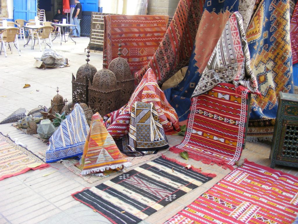 Souk inside the Essaouira Medina.