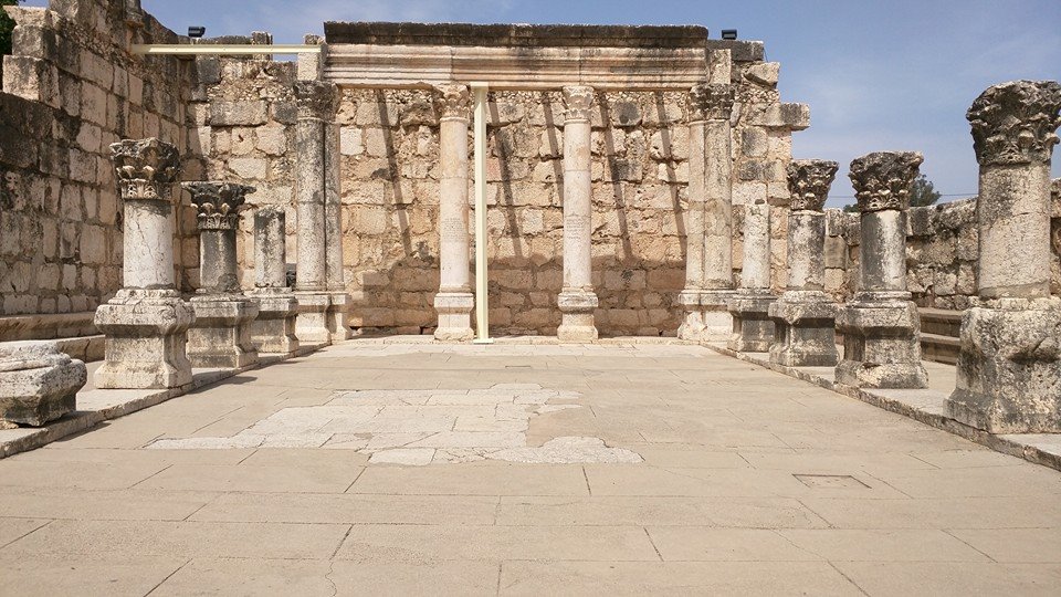 Ruins of Capernaum Synagogue.