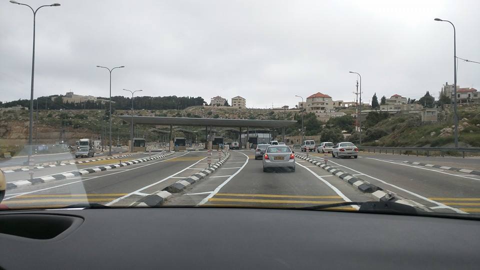Zionist military checkpoint