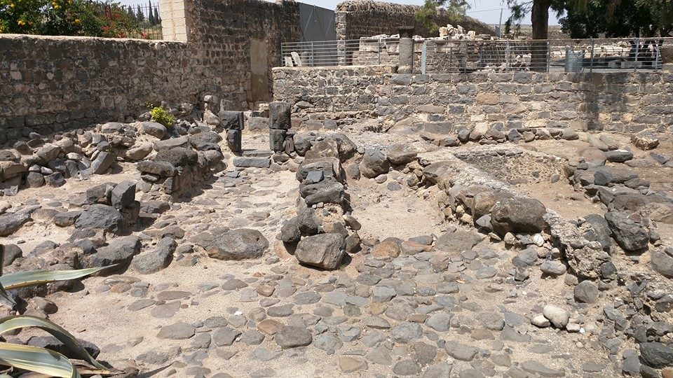 Ruins of Capernaum village.