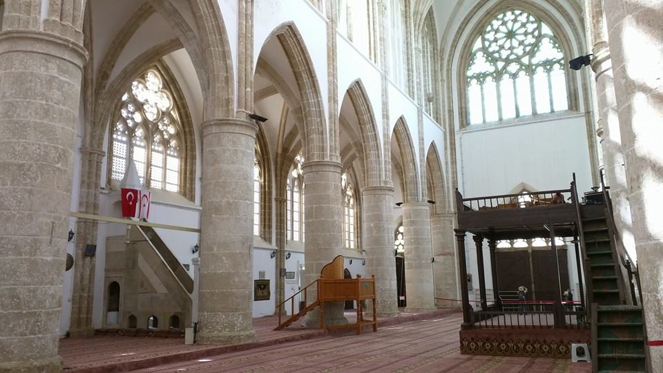 Inside Lala Mustafa Pasha Masjid, in Famagusta.