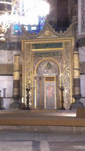 Mihrab inside Hagia Sophia