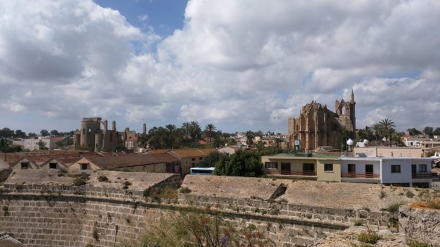 View of Famagusta town from the city walls.
