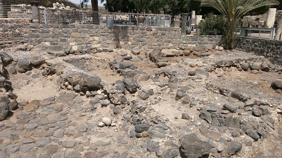 Ruins of Capernaum village.