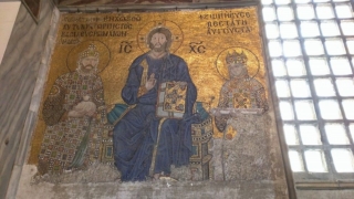 Mosaic panel inside Hagia Sophia