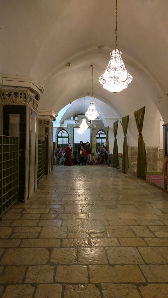 Inside the Ibrahimi Masjid.