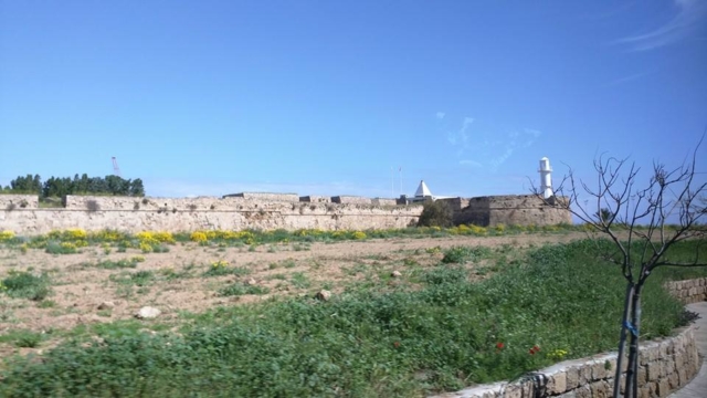 The defensive walls of Famagusta, more than 2km long. The lighthouse is because it sits on the Eastern edge of the island.