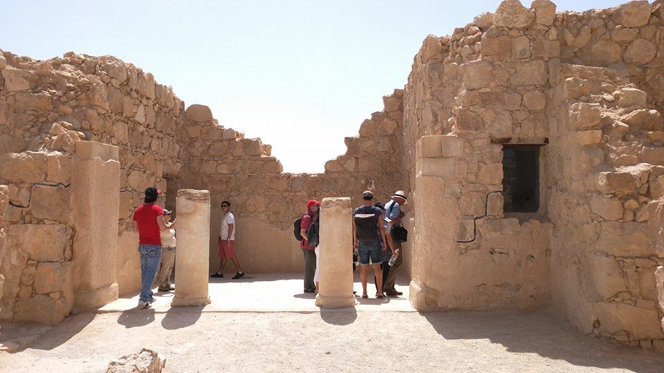 Inside Masada complex.