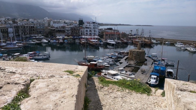 Harbour view from Kyrenia Castle.
