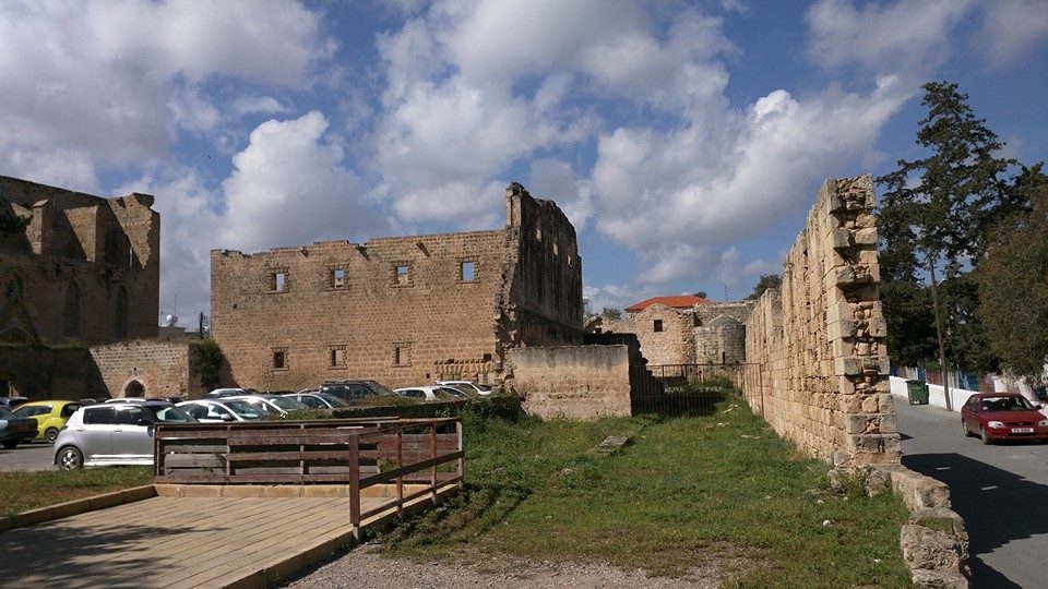 Ruins of Venetian Royal Palace complex in Famagusta.