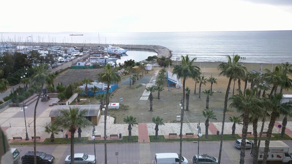 View of Finikoudes Marina, from my apartment in Larnaca.