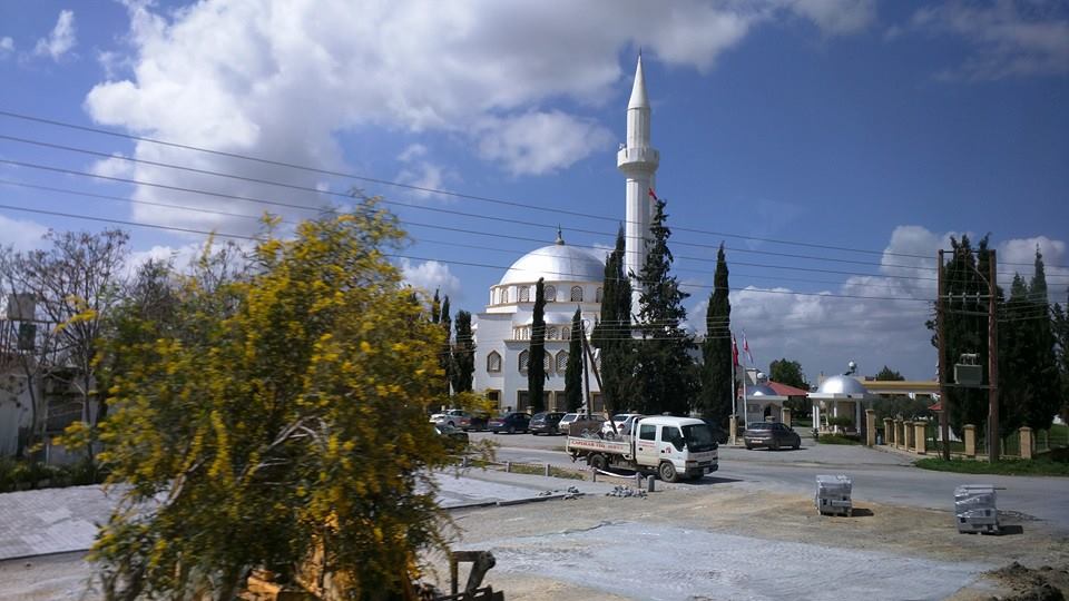A beautiful silver domed Masjid in the Famagusta countryside.