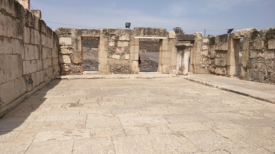 Ruins of Capernaum Synagogue.