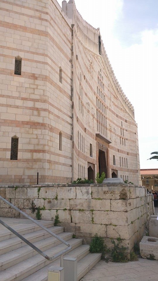 Exterior of the Basilica of the Annunciation.