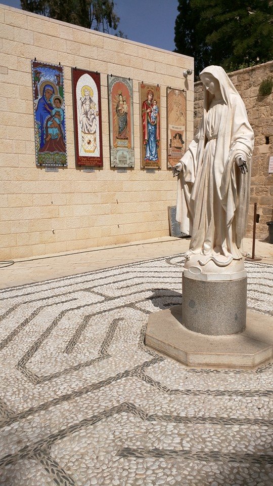 Courtyard of the Basilica of the Annunciation.