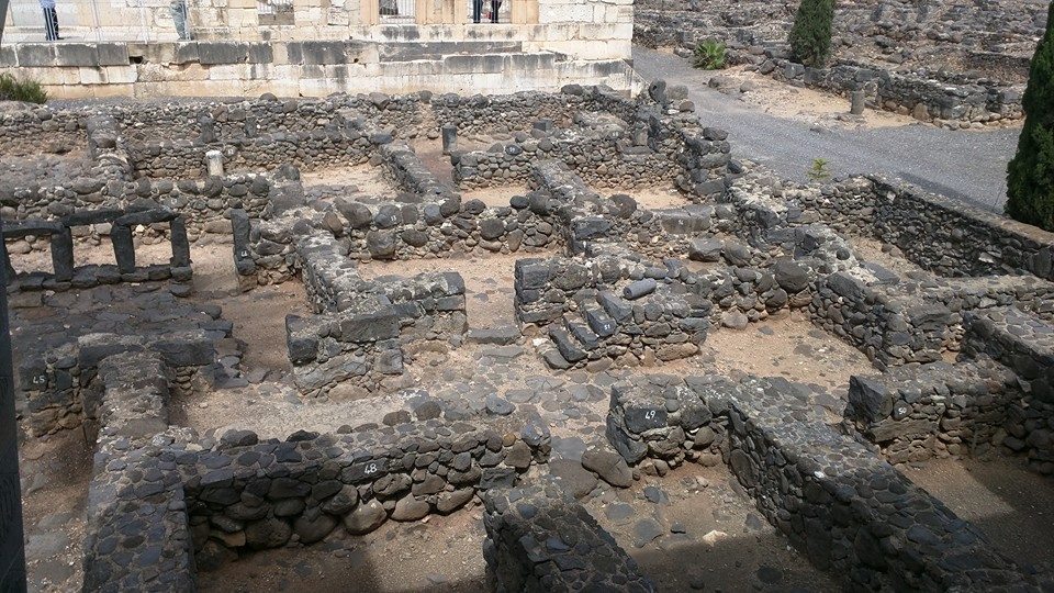 Ruins of Capernaum village.