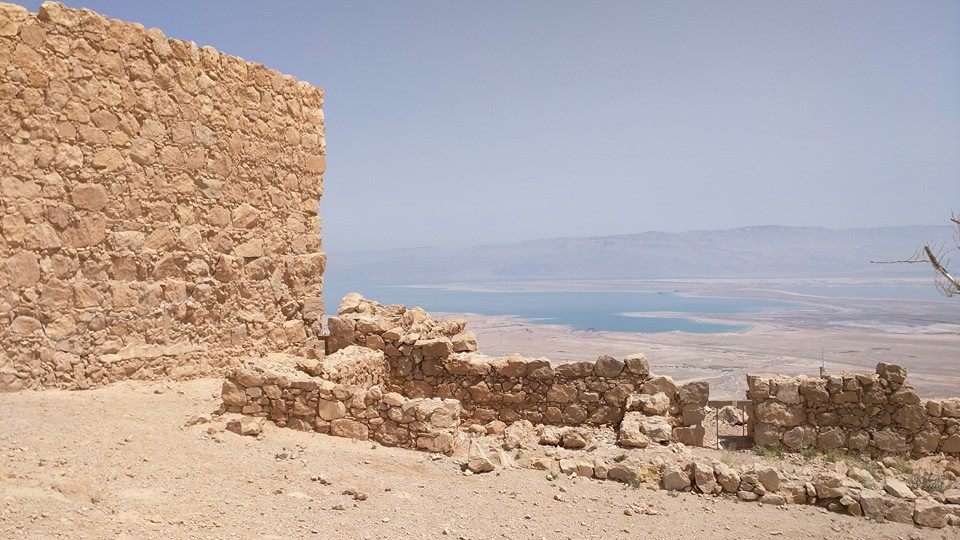 Inside Masada complex.