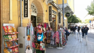 The famous "Indian Shops" on Ledra Street, Nicosia.
