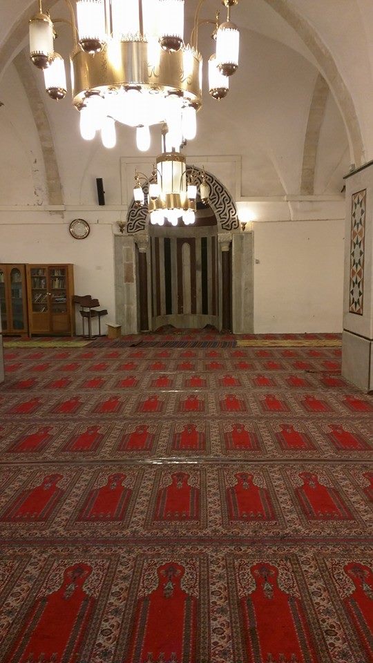 Inside the Ibrahimi Masjid.