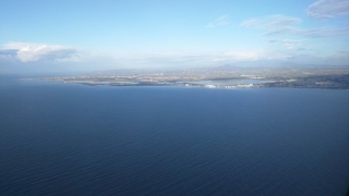 Aerial view of Larnaca, Cyprus.