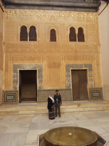 Inside the Nasrid Palace.