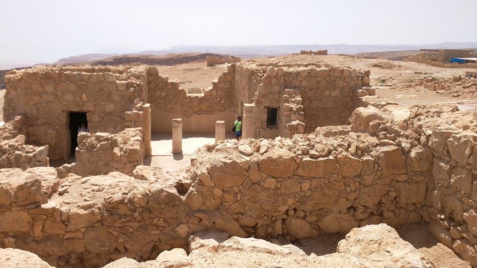 Inside Masada complex.