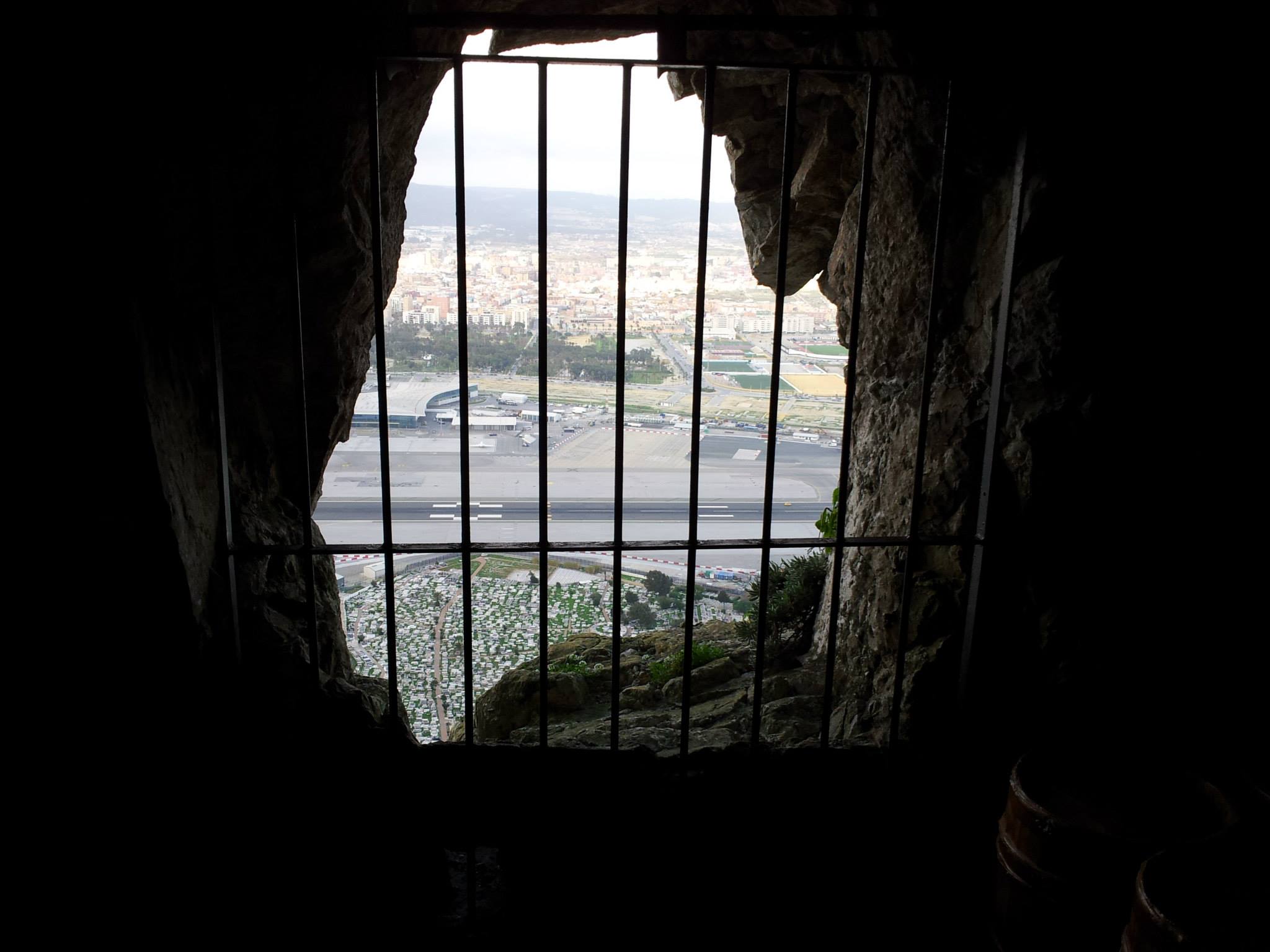 View of Spain from inside the Siege Tunnels