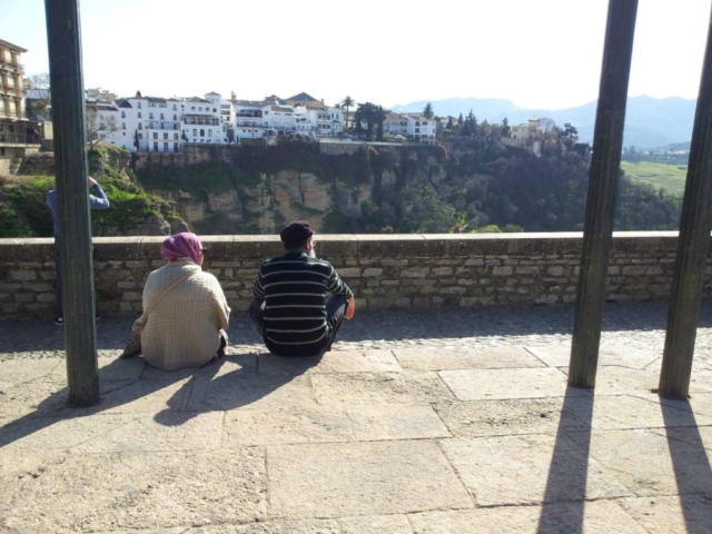 Enjoying the beautiful scenery in Ronda