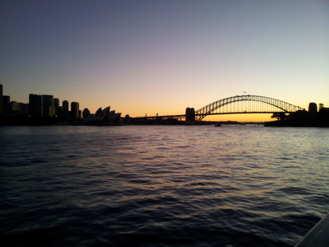 Sydney skyline at sunset