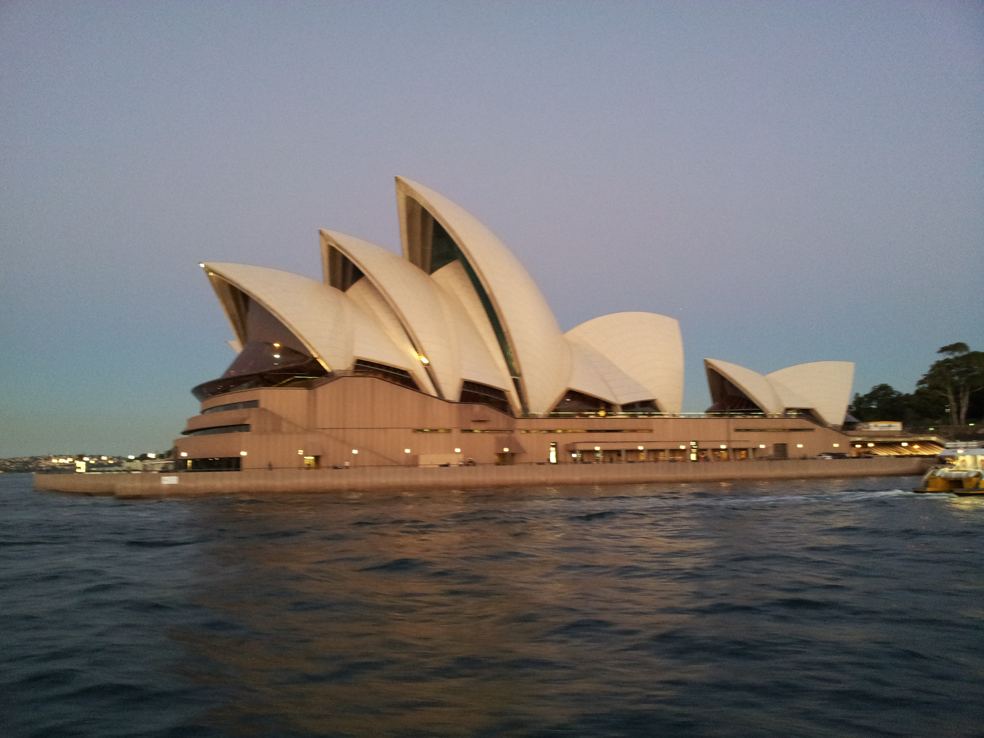 View of the Opera House from the ferry.