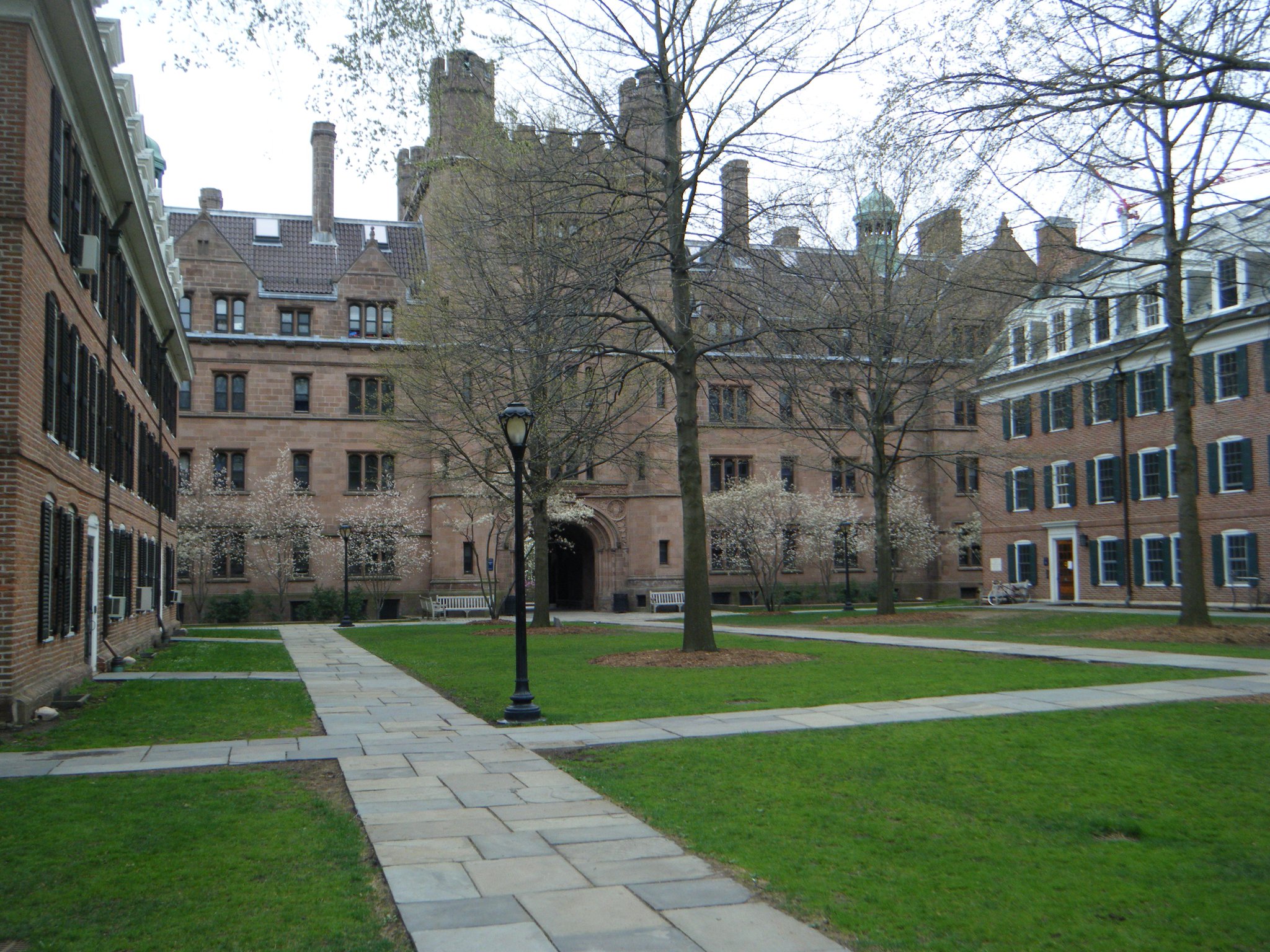 Visiting the grounds of Yale University. Third oldest University in the USA.