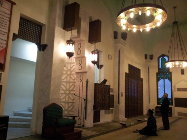 Inside the Ibrahim-al-Ibrahim Mosque