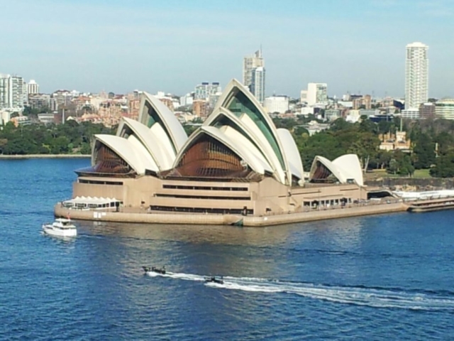 View of the Opera House from the Bridge.