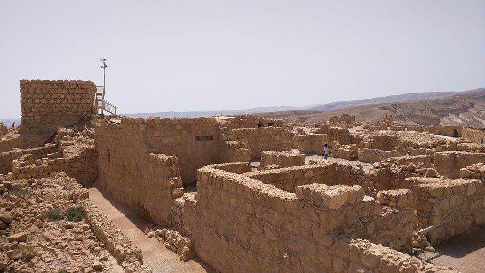 Inside Masada complex.