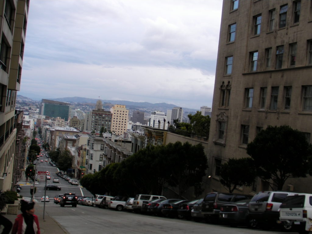 The steep streets of San Francisco.