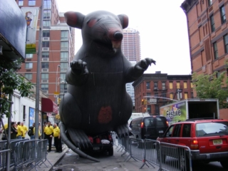 Manhattan NYC inflatable rat