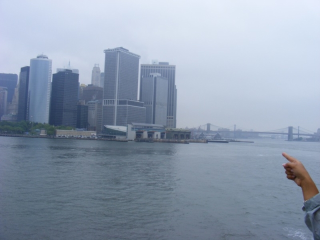 NYC Financial District - South Manhattan (l) and Brooklyn Bridge (r)
