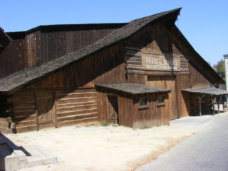 Western movie sets on the backlot