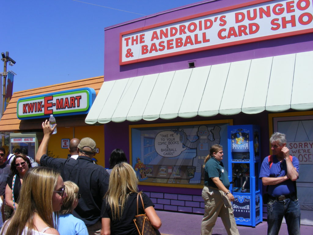 Simpsons section of the Universal Studios complex.