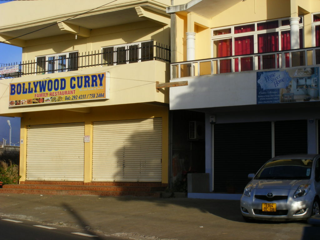 Bollywood Curry restaurant, Mauritius