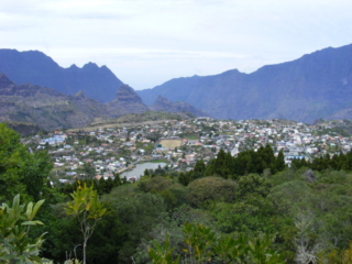 View from La Roche Merveilleuse of Le Piton des Neiges and Cilaos