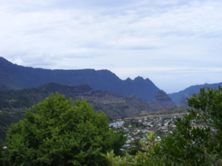 View from La Roche Merveilleuse of Le Piton des Neiges and Cilaos