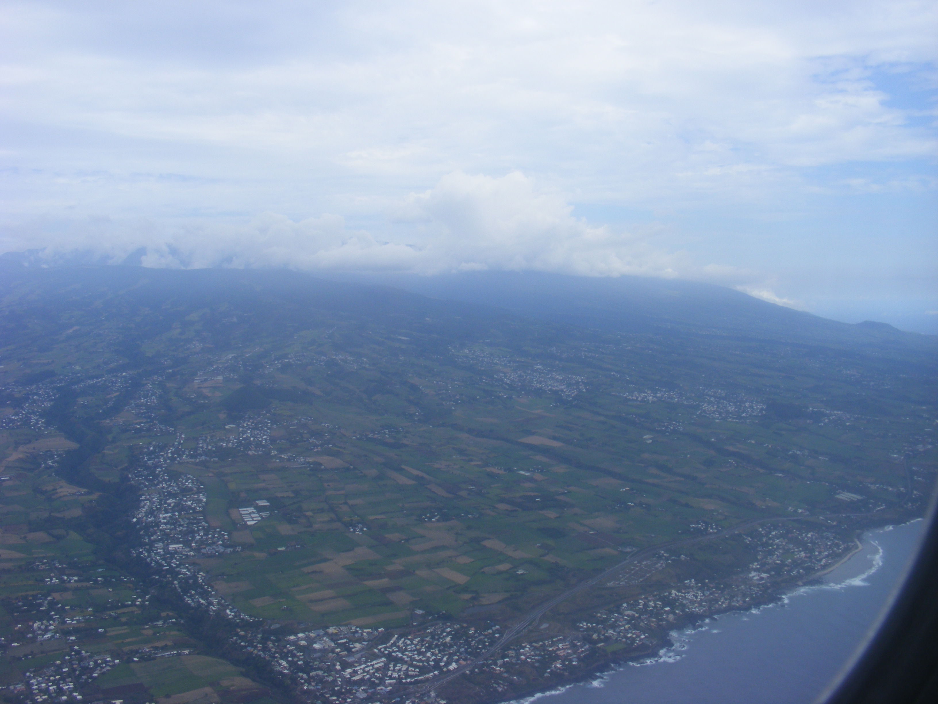my first glimpse of Reunion Island