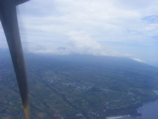 my first glimpse of Reunion Island