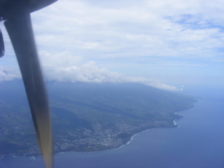 my first glimpse of Reunion Island