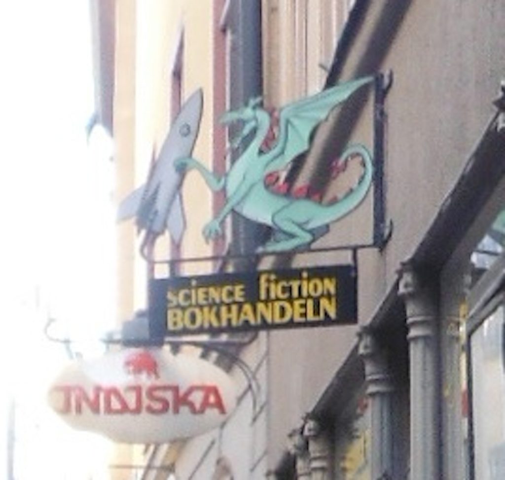 Science Fiction Bokhandeln, Gamla Stan, Stockholm.