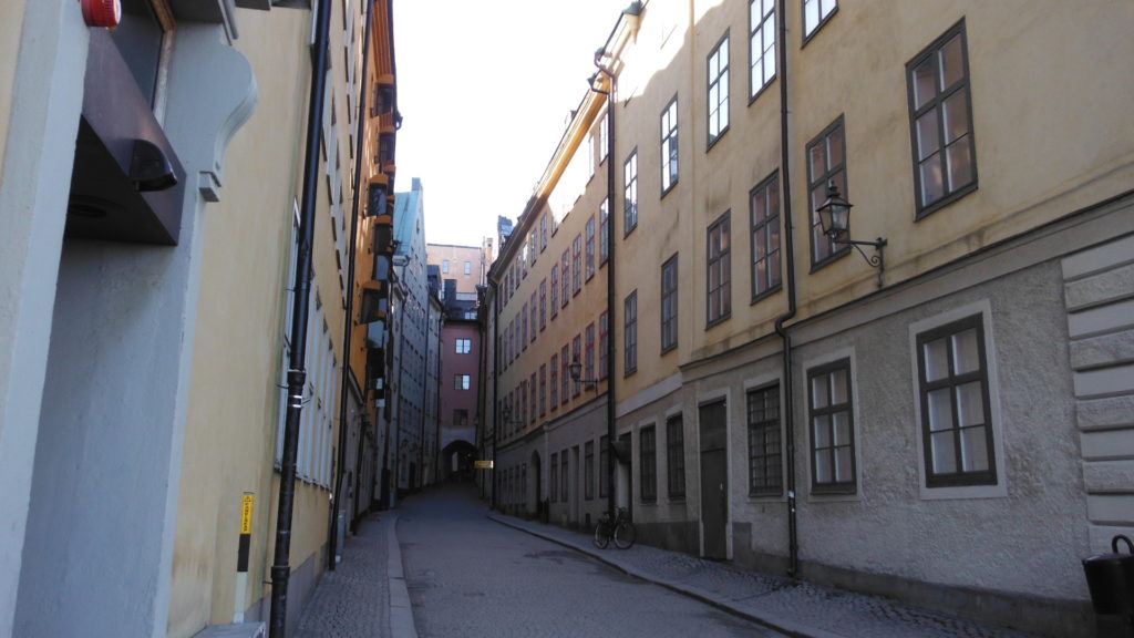 Cobbled streets of Stockholm.