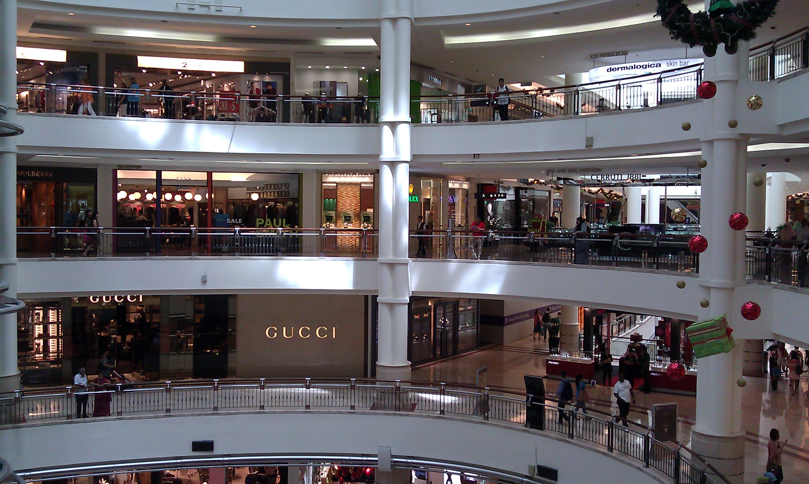 Inside the Suria KLCC Mall.