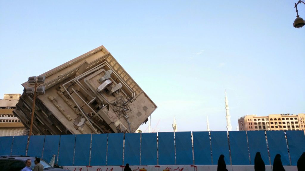 Broken building in Madina