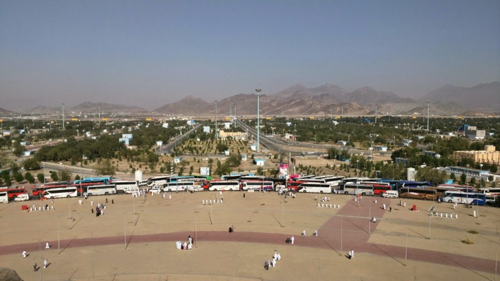 View towards Makkah from top of Jabal Al Rahma